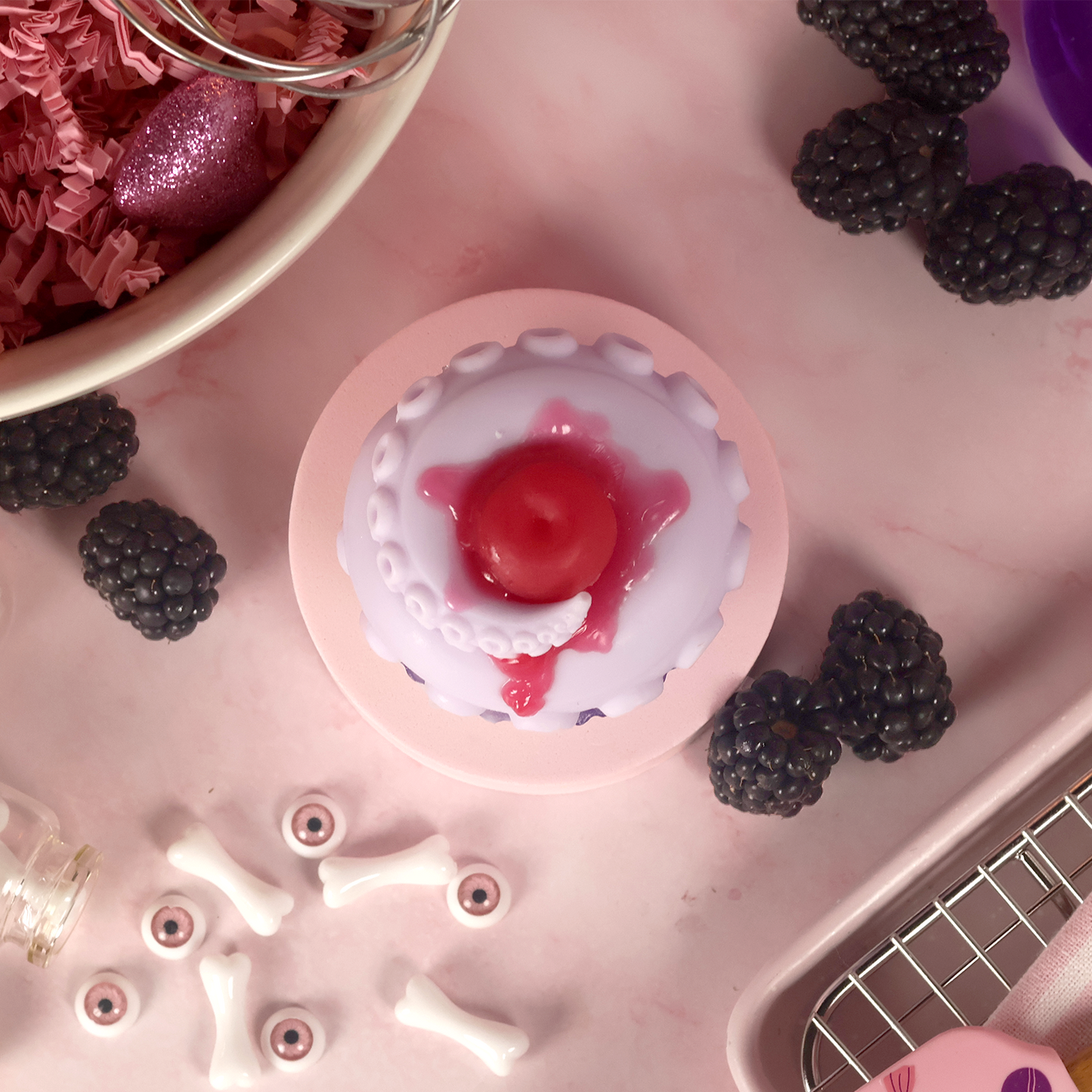 Blackberry Kraken Cupcake
