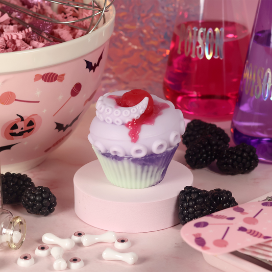 Blackberry Kraken Cupcake