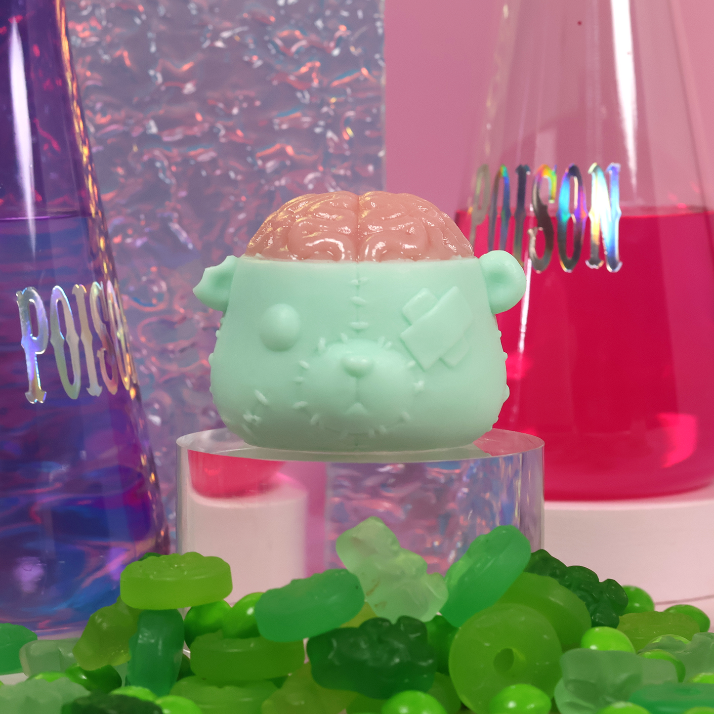 Green ZomBear Soap