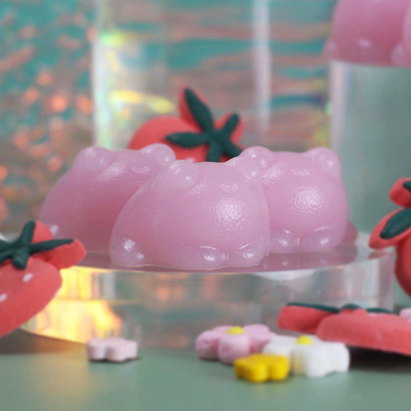 Mini Strawberry Froggies Jelly Soap