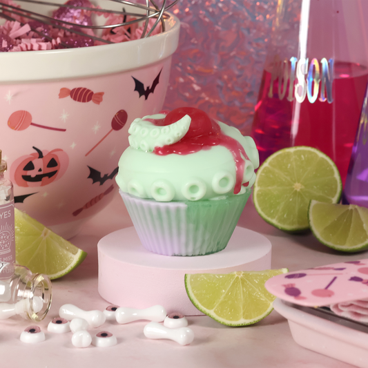 Lime Kraken Cupcake