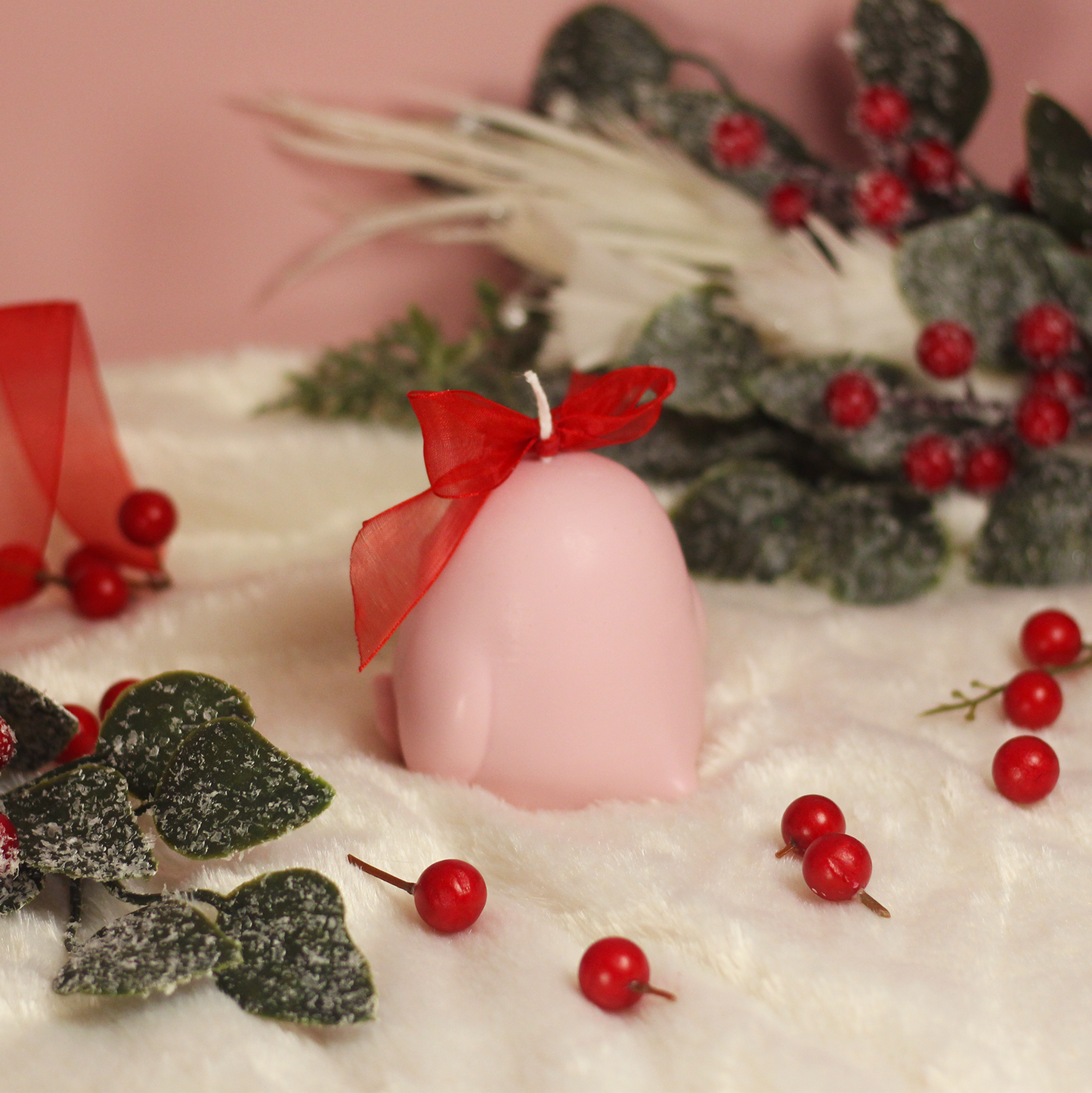 Berries Penguin Candle - Frolic Creations - Candle - Cute Self Care - Kawaii Atheistic - Quirky Gift - Gift For Her