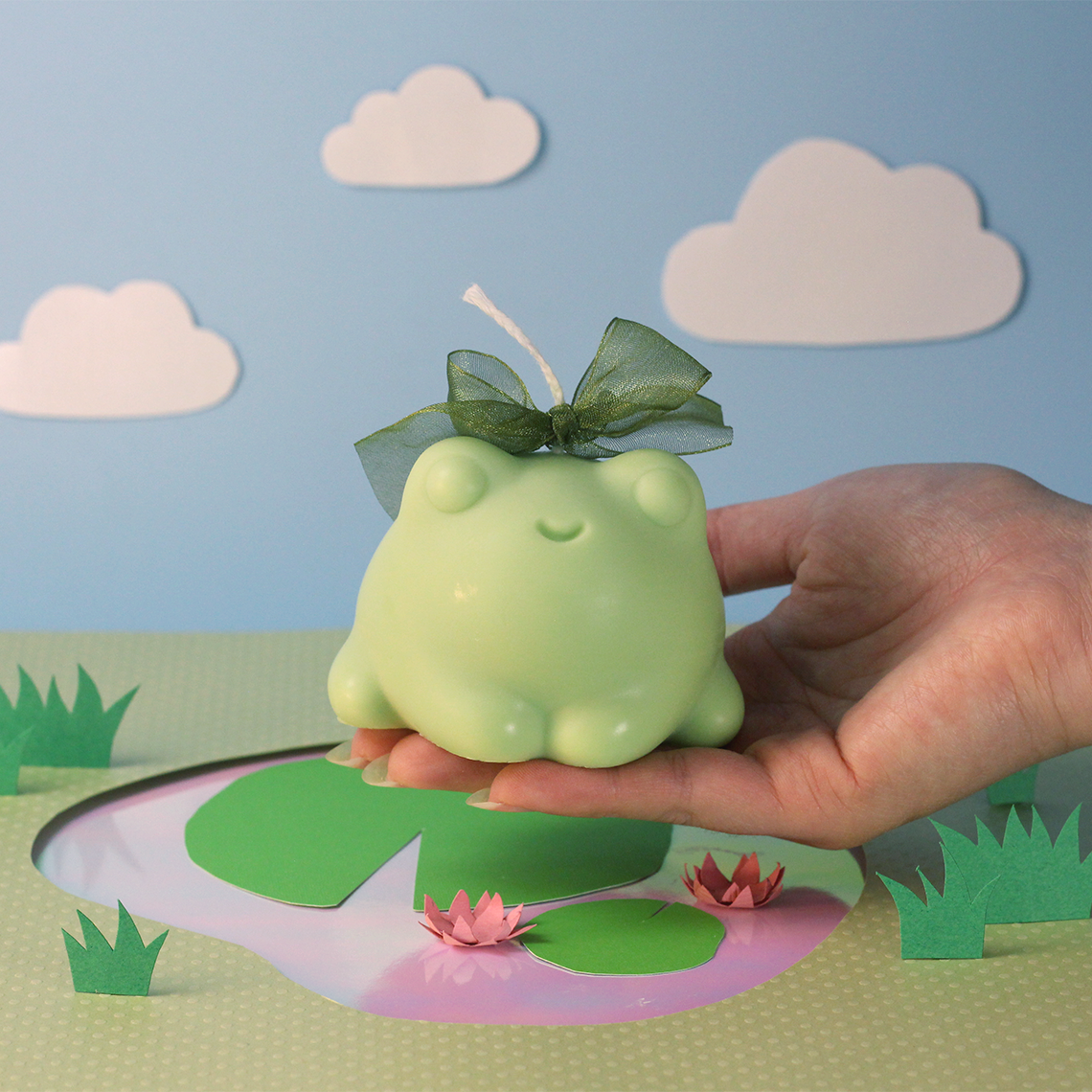 Froggy Candle - Frolic Creations - Candle - Cute Self Care - Kawaii Atheistic - Quirky Gift - Gift For Her