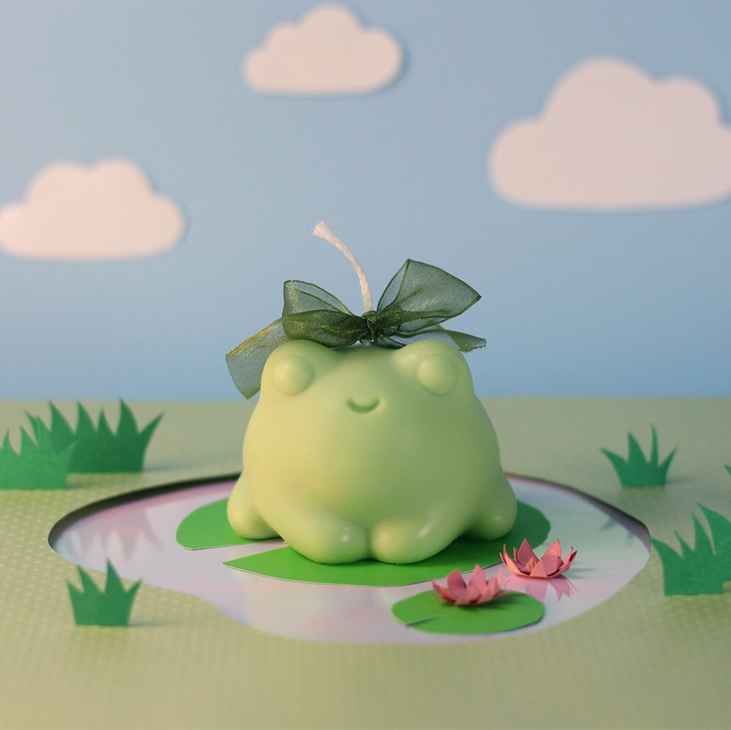 Froggy Candle - Frolic Creations - Candle - Cute Self Care - Kawaii Atheistic - Quirky Gift - Gift For Her