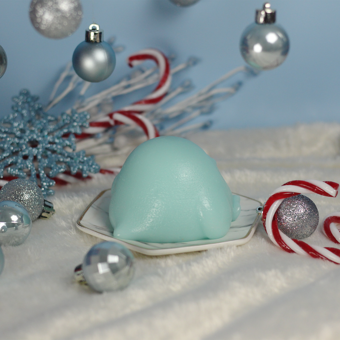 Peppermint Penguin Jelly Soap - Frolic Creations - Soap - Cute Self Care - Kawaii Atheistic - Quirky Gift - Gift For Her