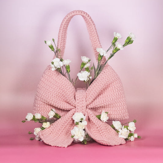 [Limited] Crochet Bow Tote Bag