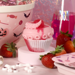 Load image into Gallery viewer, Strawberry Tentacle Cupcake
