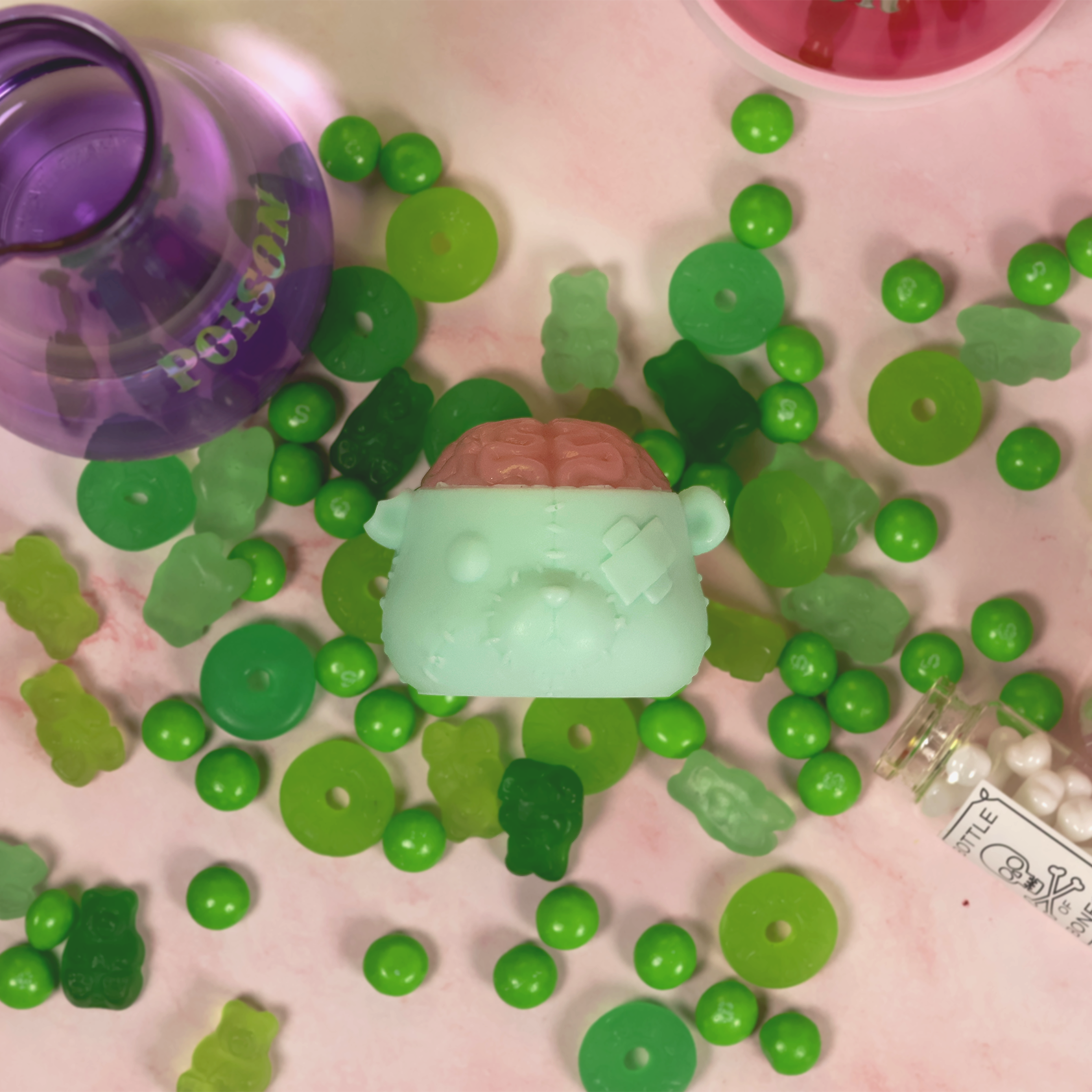 Green ZomBear Soap