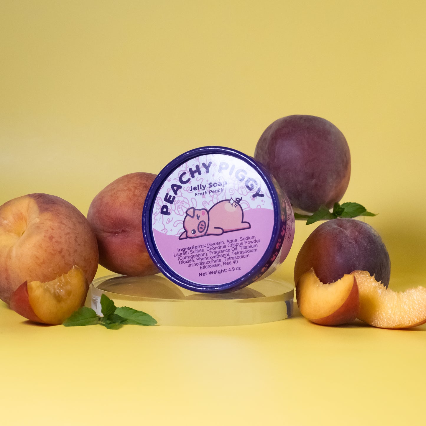 Peachy Piggy Jelly Soap