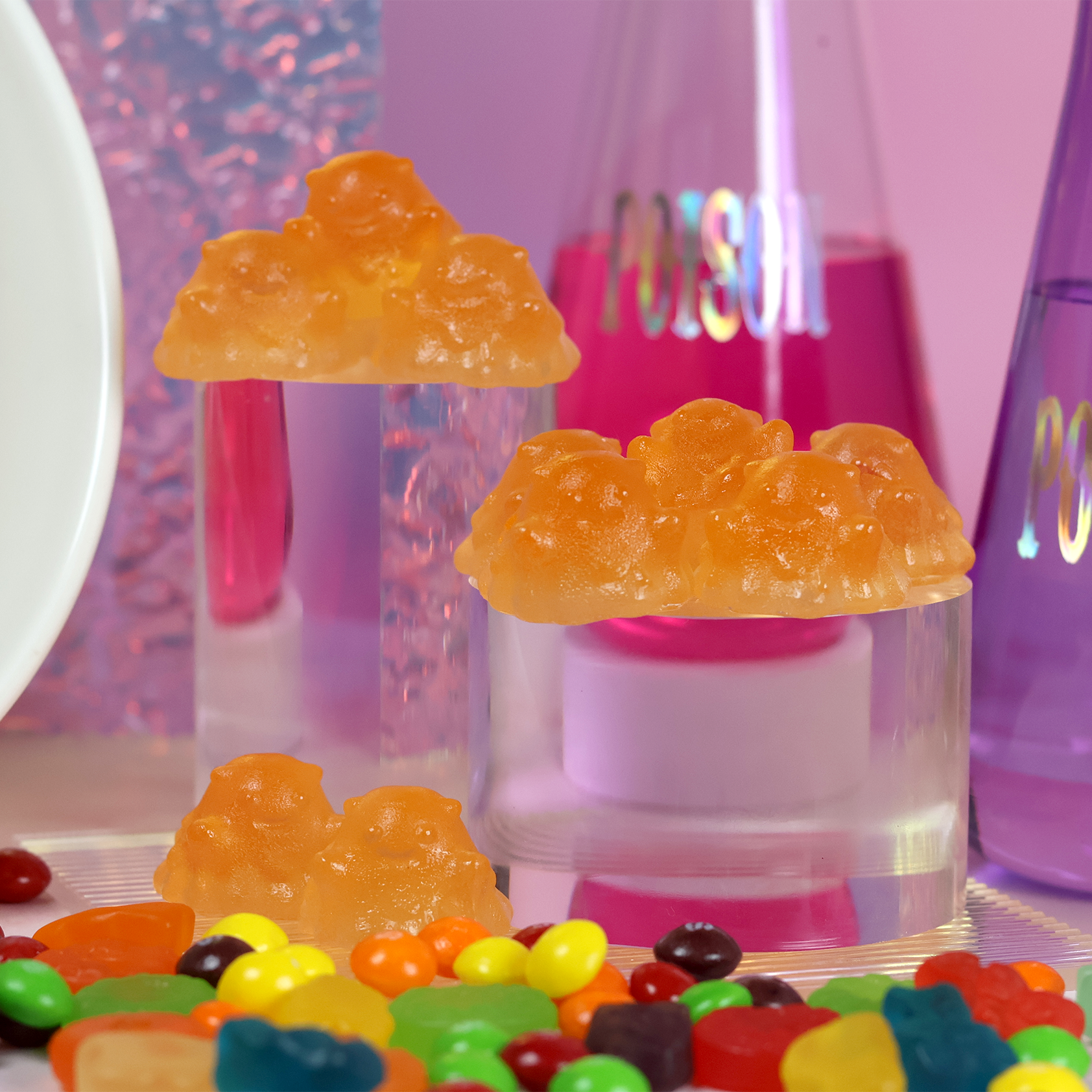 Mini Orange Slime Jelly Soaps