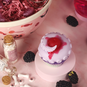 Blackberry Tentacle Cupcake
