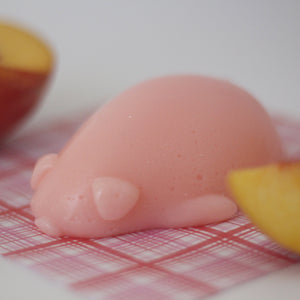 Peachy Piggy Jelly Soap - Frolic Creations - Soap - Cute Self Care - Kawaii Atheistic - Quirky Gift - Gift For Her